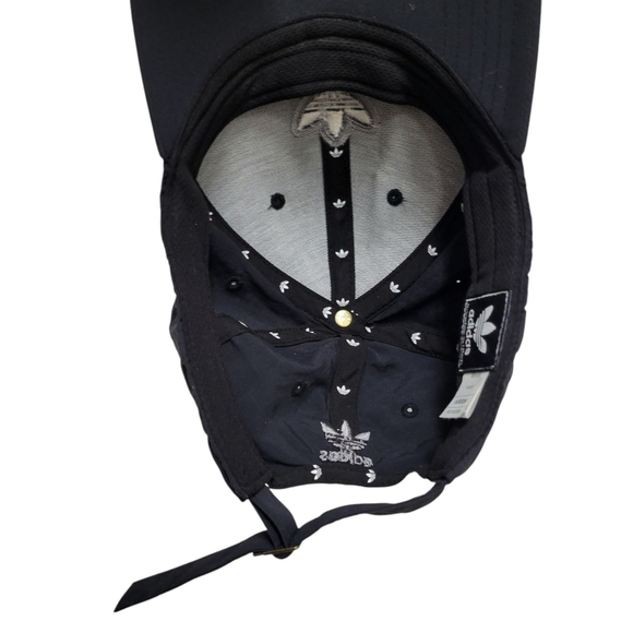 Adidas Baseball Hat Cap Black One Size Embroidered Logo Excellent Condition - Picture 4 of 6